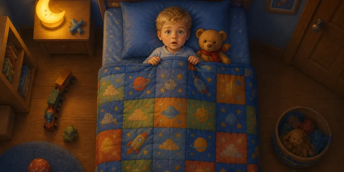 Illustration from an example book · Noah, Nounours, and the Star Lamp