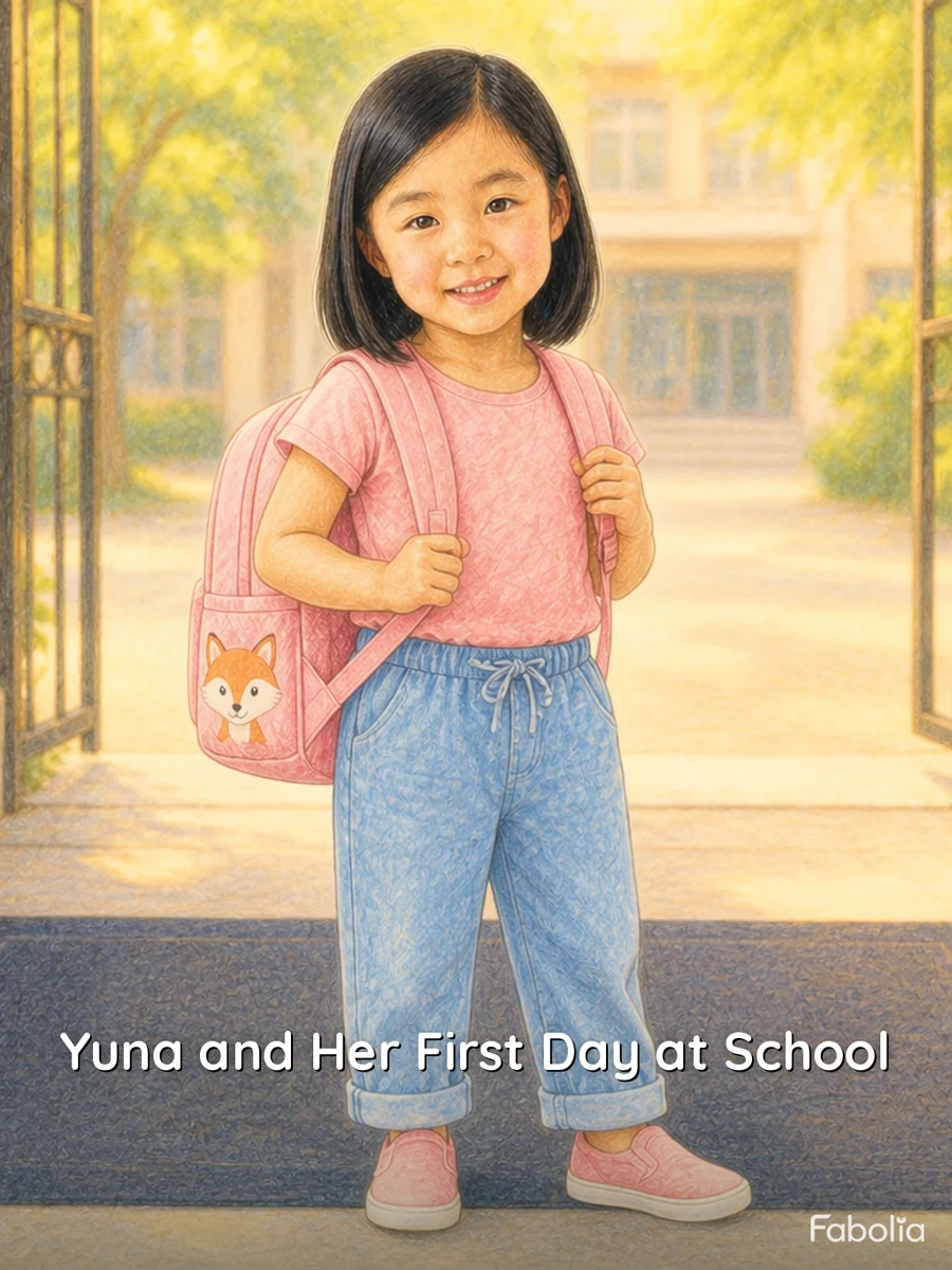 Cover · Yuna and Her First Day at School